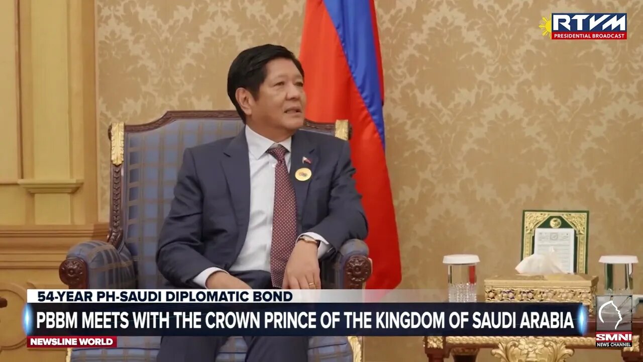 President Ferdinand R. Marcos Jr. holds diplomatic talks with Saudi Crown Prince Mohammed bin Salman