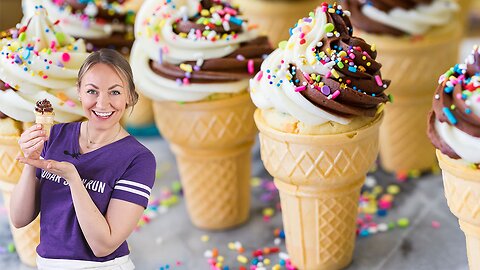 Ice Cream Cone Cupcakes