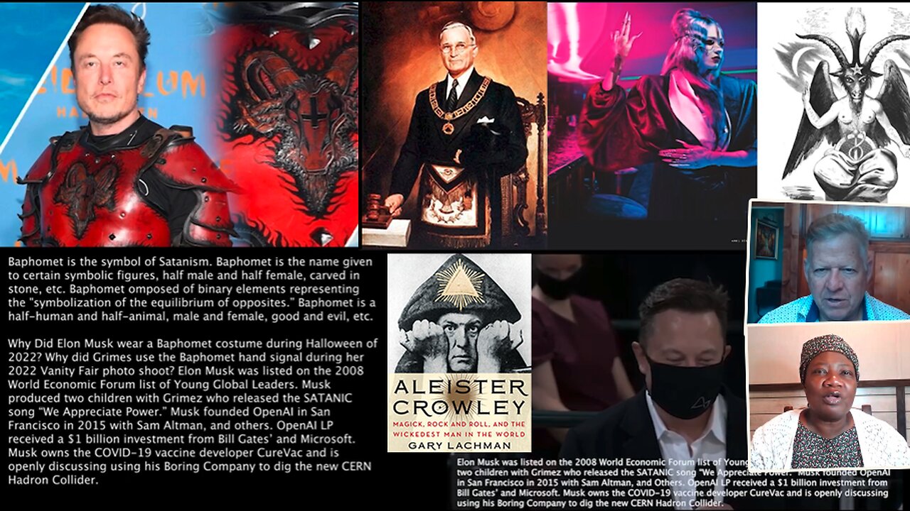 Baphomet | Dr. Stella Immanuel & Attorney Doug Mahaffey | SHOCKING!!! Why Did President Truman Install a Baphomet-Themed Mirror In the White House In 1946? Separating Sheep & Goats? | Musk, Grimes, AI, Baphomet, & Yuval Noah Harari