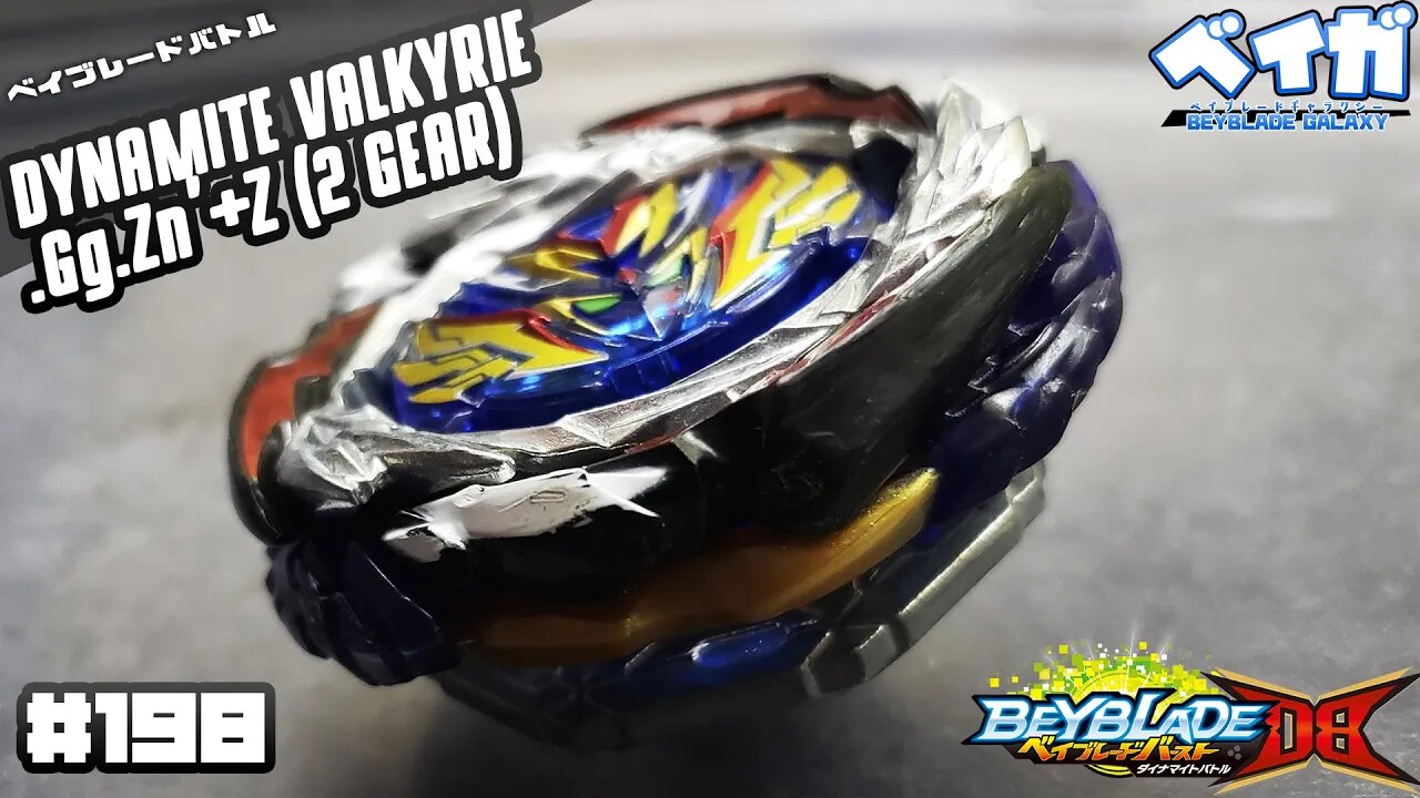 Combo 198 - DYNAMITE VALKYRIE .Gg.Zn'+Z (2 GEAR) vs 3 combos - Beyblade Burst ベイブレードバースト