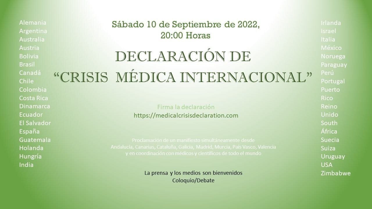 El Muro de la Verdad en 🅳🅸🆁🅴🅲🆃🅾️ MV237 Declaración de Crisis Médica Internacional