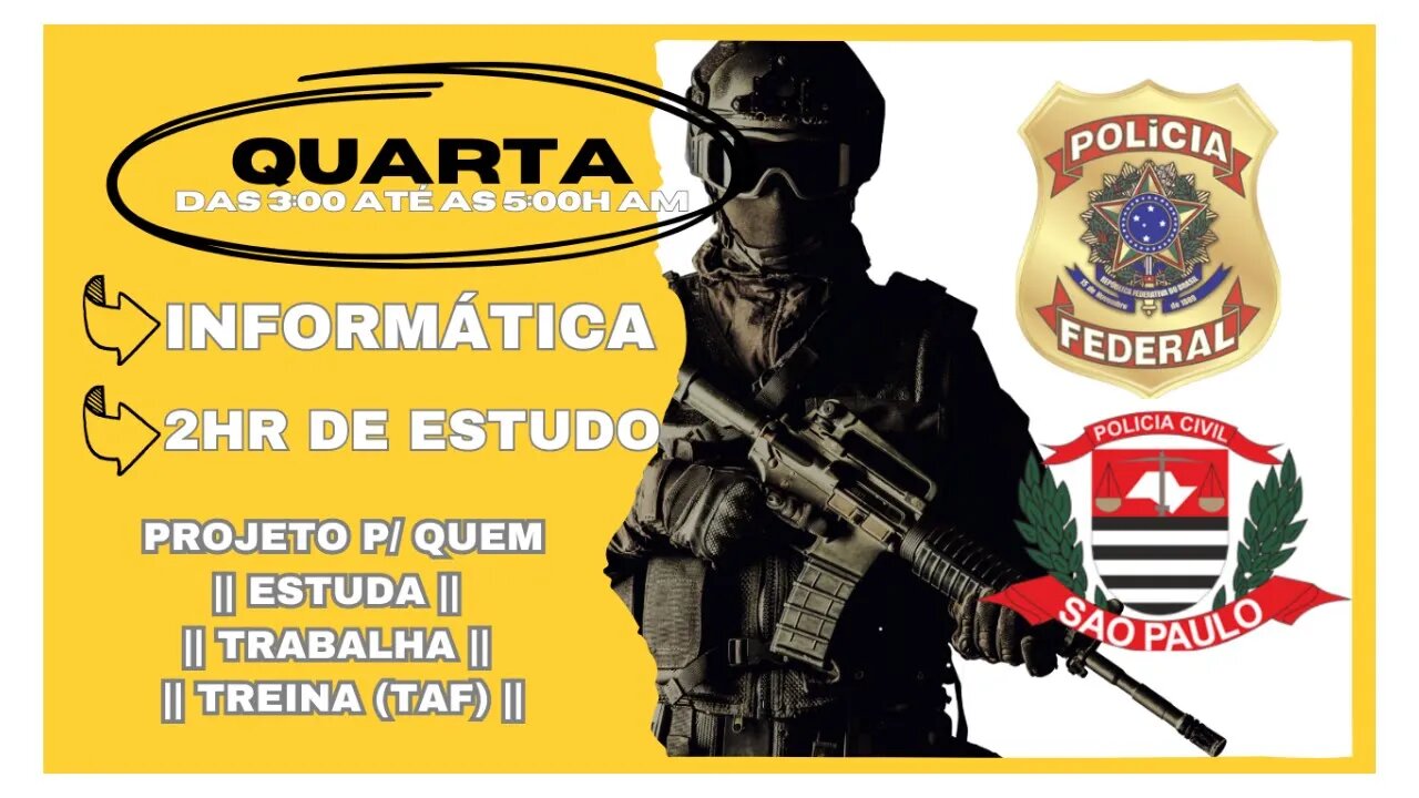 #68 Estude Comigo | Polícia Federal Agente/Escrivão || PCSP 👉 Motivação p/ o Combate