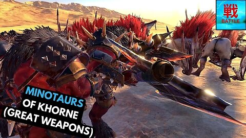 Minotaurs of Khorne (Great Weapons) - Unit Focus