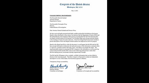 FBI REFUSES to Hand Over Biden Corruption Docs, House GOP To Hold Christopher Wray IN CONTEMPT 5-31