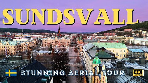 The Beauty of Sundsvall, Sweden Captured from Above: A Drone Adventure