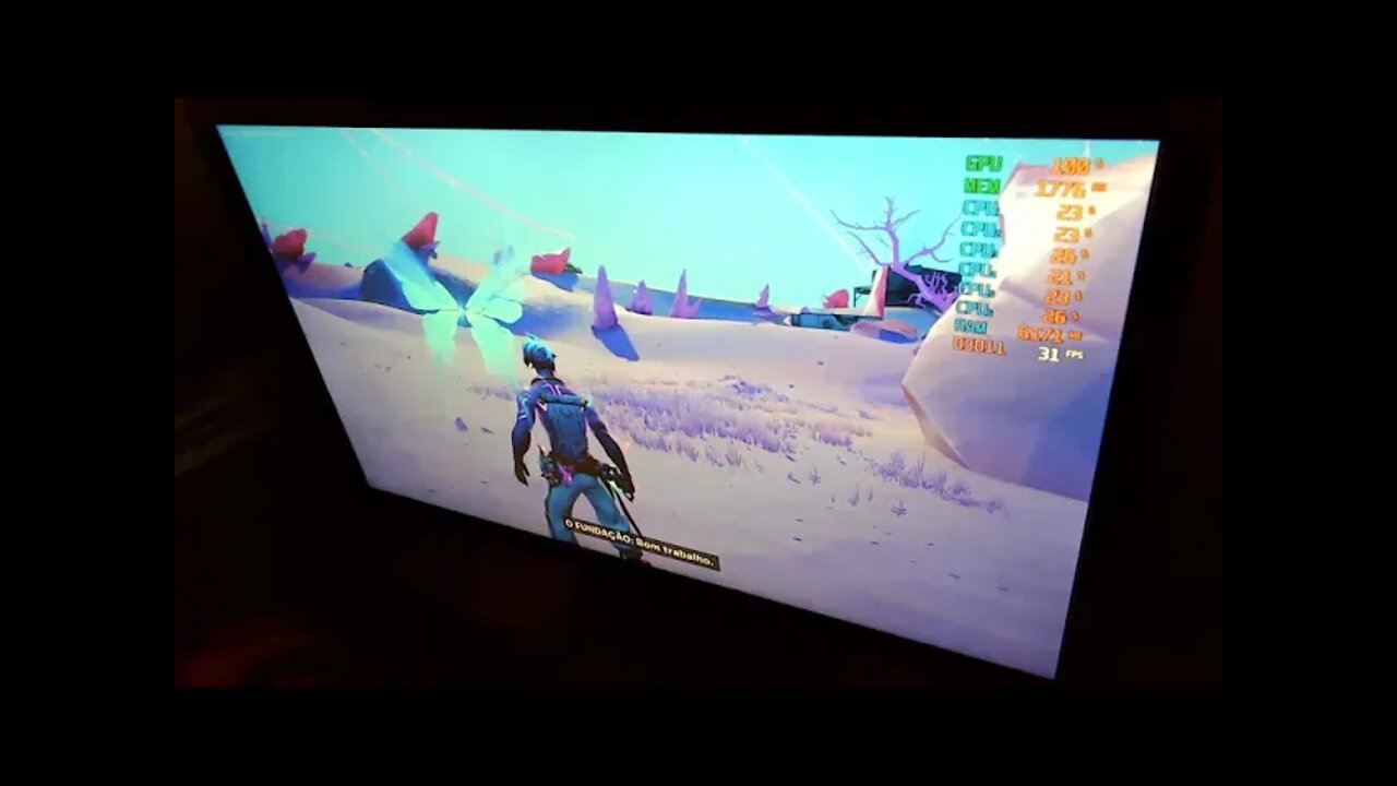 FX6300 e RX550, o meu FXbox Séries S (S de Sem verba) rodando Fortnite.