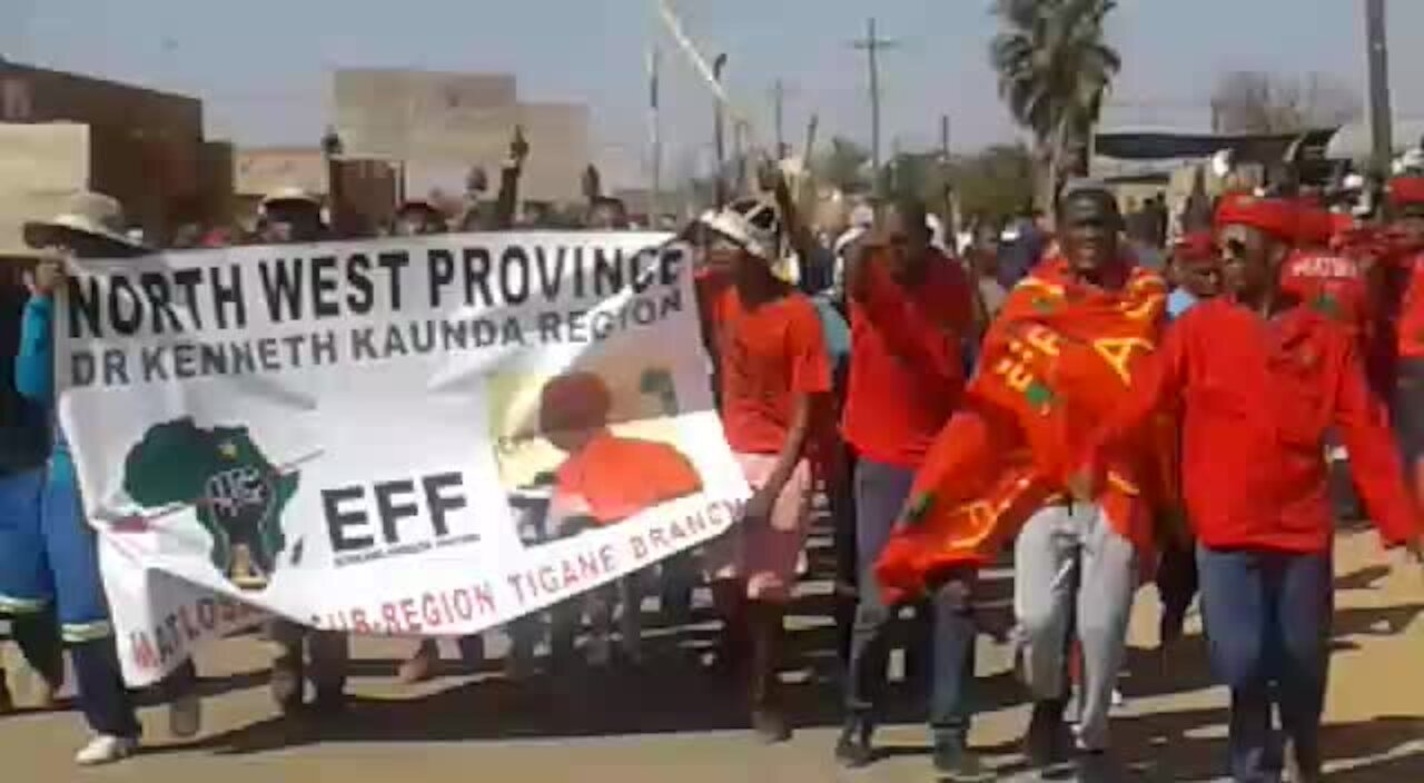 EFF members gather in Tigane ahead of march to Gupta owned mine (r3p)