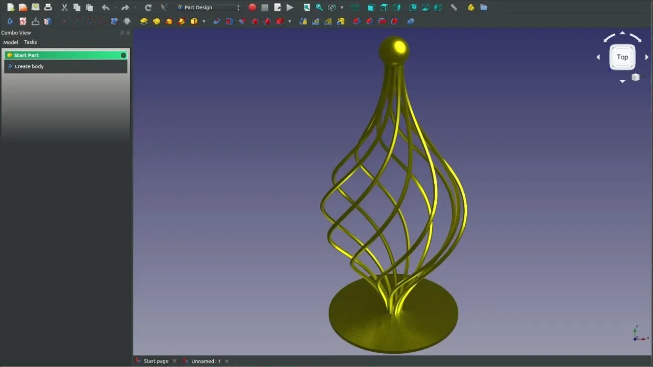 FreeCAD - Make a Decorative Design |JOKO ENGINEERING|