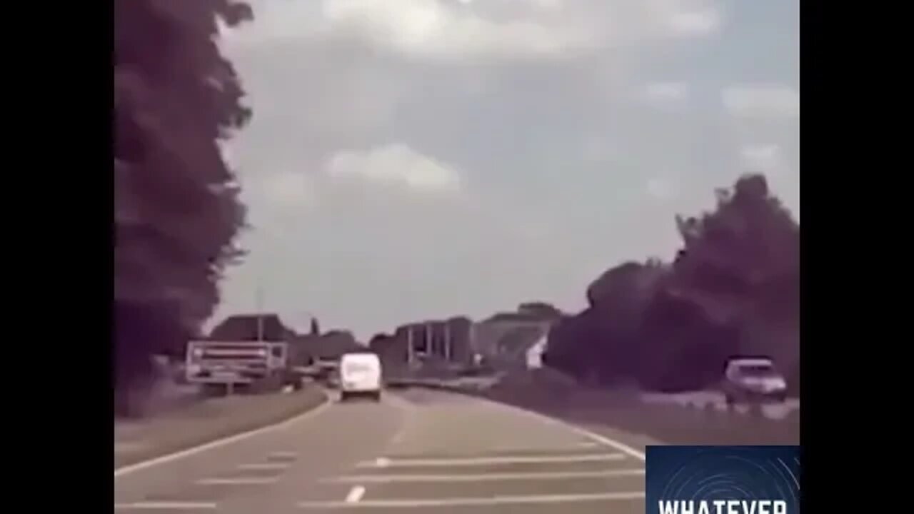 Speeding driver gave himself some karmic justice #shorts #car #crash #flying #drive