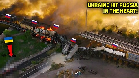 Ukrainian Army Destroyed the Main Russian Railway Supply Line During the Shipment of Ammunition!