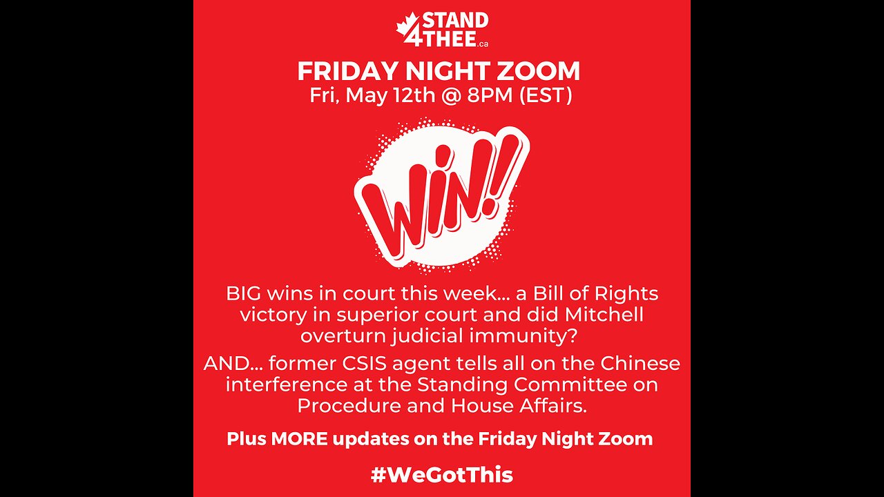 Stand4THEE Friday Night Zoom May 12 2023