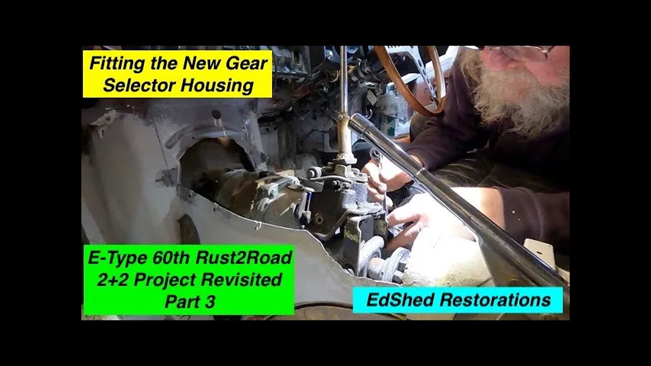 Jaguar E-Type 60th S2 2+2 Rust2Road Project Revisited Part 3 Fitting the New Gear Selector Housing