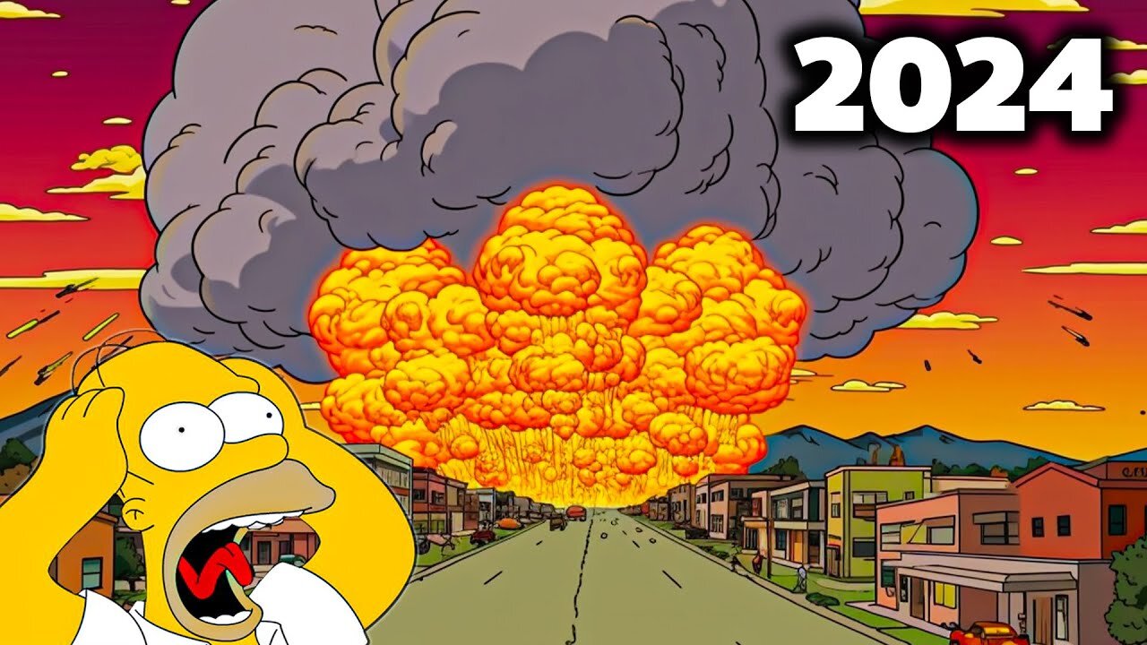 LE PROGRAMMAZIONE PREDITTIVA NEI CARTONI ANIMATI DEI SIMPSON PER IL 2024 LE 17 PREVISIONI CHE POTREBBERO SUCCEDERE NEL 2024 LE PIù PROBABILI SONO LA CRISI ECONOMICA MONDIALE E LA 3 GUERRA MONDIALE NEL 2024