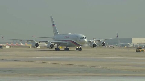 Ilyushin Il-96-300PU arrives in Beijing