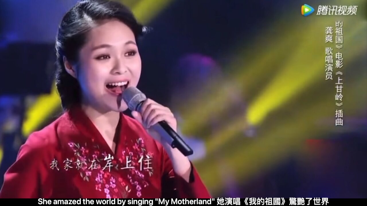 She amazed the world by singing "My Motherland"