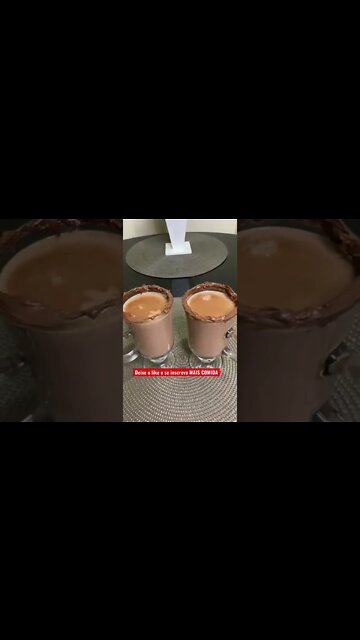 CHOCOLATE QUENTE CREMOSO , em breve receita completa no MAIS COMIDA. #chocolate