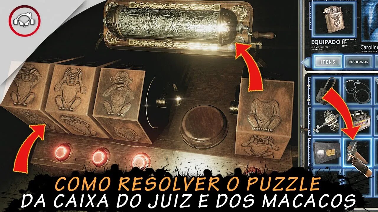 Tormented Souls, Como resolver o puzzle da caixa do juiz e dos macacos | super dica PT-BR