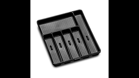 Madesmart Classic 4-Compartment Drawer Organizer Gadget Tray, Plastic Multipurpose Storage Bin...