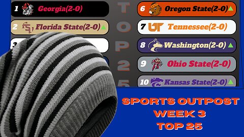 Texas Not In Top 10 YET!! | Beavers Prep 4 Winter | Ole Miss Catch Waves - CFB Week 3 Top 25