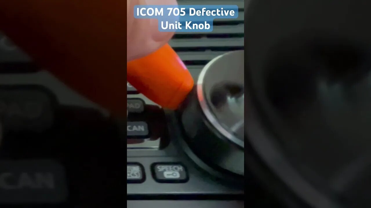 IC-705 Defective Knob - Please like and subscribe👍