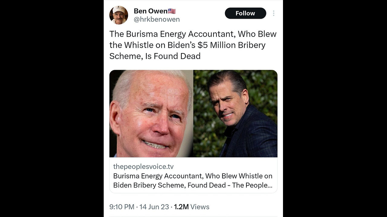 BOMBSHELL: Former Obama White House Official Blows Whistle: 'I Witnessed Joe Biden's Ukraine Crimes'