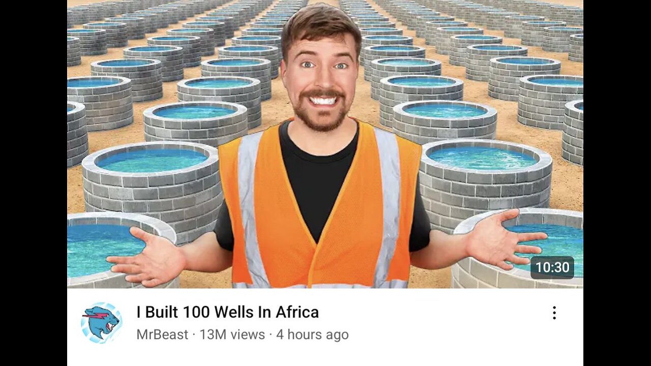 I built 100 Wells in africa