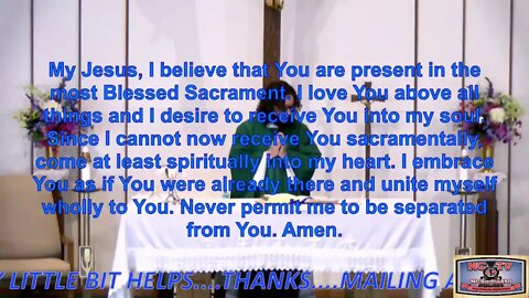 NCTV45 CATHOLIC MASS FROM HOLY SPIRIT PARISH (ST JAME’S SITE) JUNE 18 2020 THURSDAY