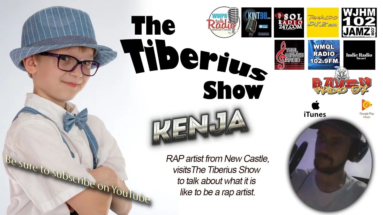 RAP artist Kenja from New Castle England Interview The Tiberius Show