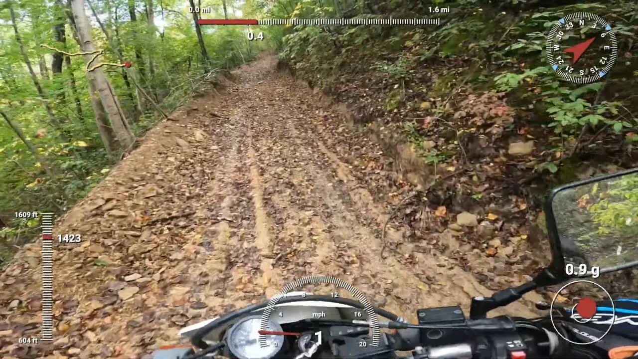 Descending 1000 feet on dual sports (WEST VIRGINIA)