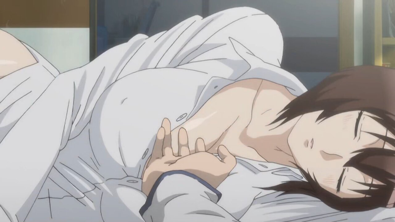 Sekirei - Musubi sleeping next to Minato