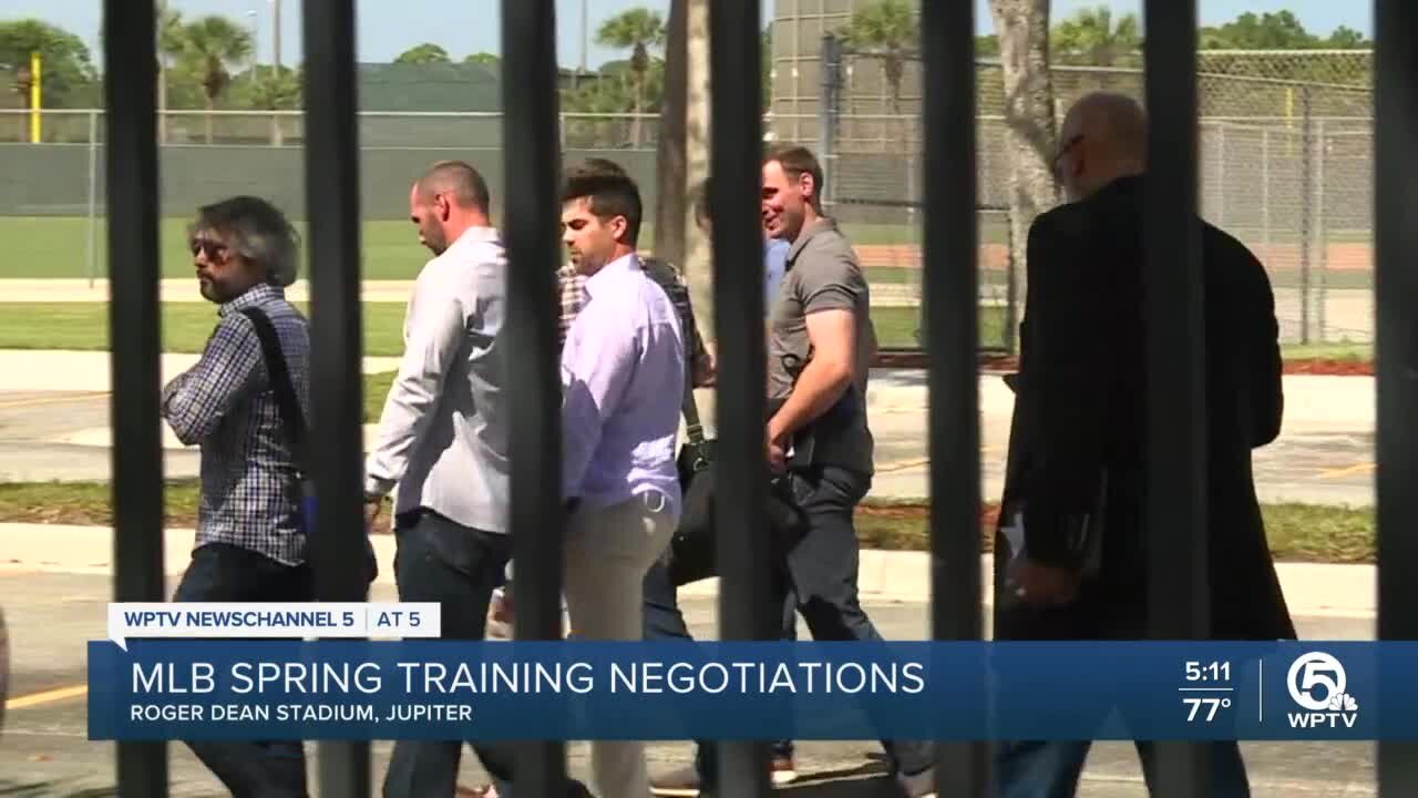 Major League Baseball negotiations taking place in Jupiter