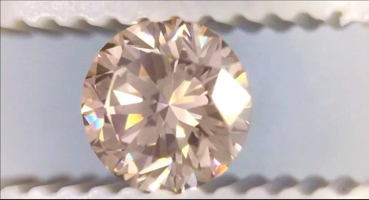 Champagne Colored Diamond Round Cut 4mm Mini Sized