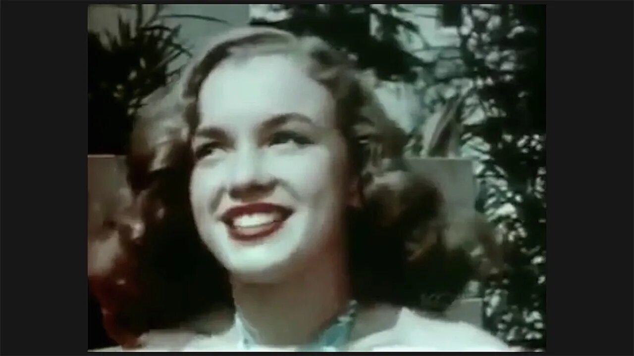 MARILYN MONROE IN 1942 AT AGE 16 ON FILM