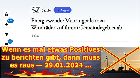 Wenn es mal etwas Positives zu berichten gibt, dann muss es einfach raus — 29.01.2024 ...