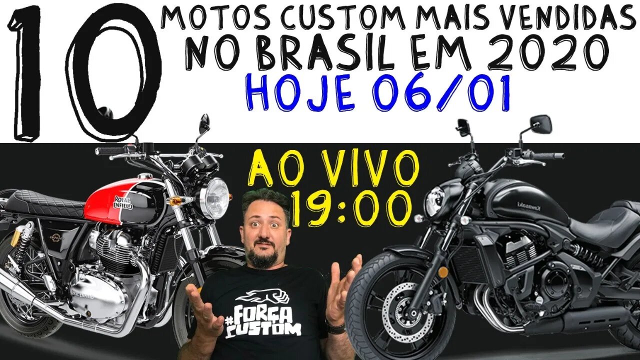 10 Motos Custom Mais VENDIDAS NO BRASIL DE ARAKE em 2020