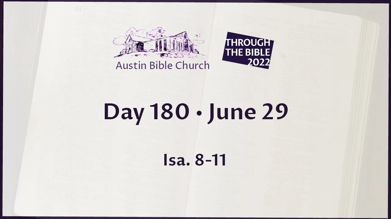 Through the Bible 2022 (Day 180)