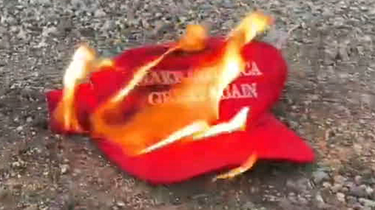 Trump Supporters Burning MAGA Hats Feeling Betrayed By The Former President