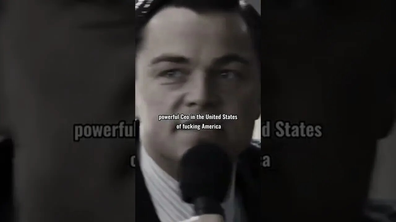 Sunday evening people. Let's get to work #speech #wolfofwallstreet #motivational #mindset #fyp