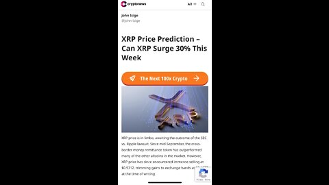 XRP PRICE PREDICTION