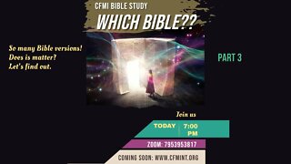 Which Bible [Part 3] - Practical Application #CFMI