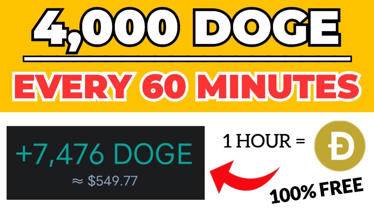 60 Minutes = 4000 FREE DOGE | Claim 4000 DOGECOIN Every Hour! no investment ~ no mining