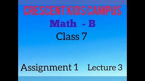 Maths Class 7th V 1