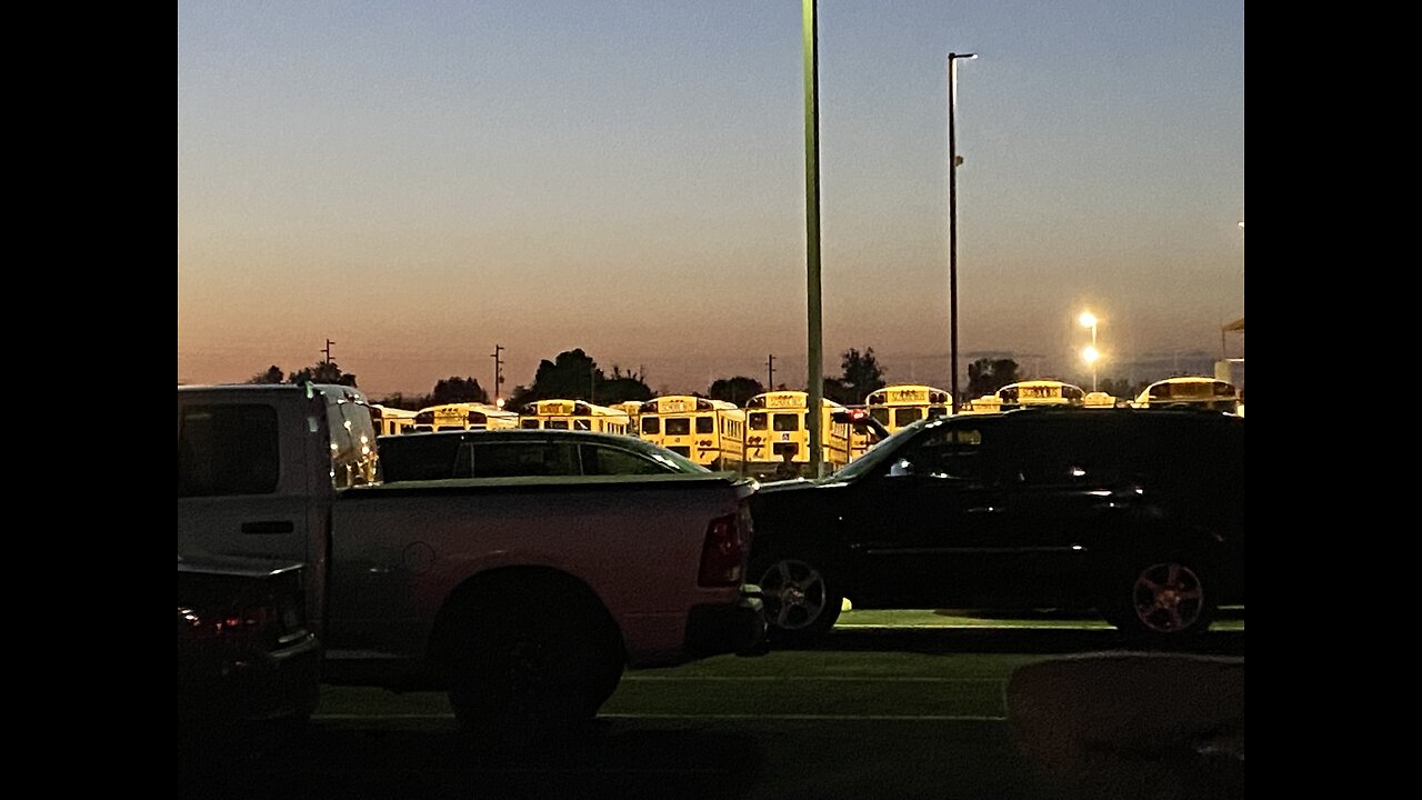 (388) Tour/Ride past GPS Transportation’s main school bus fleet.