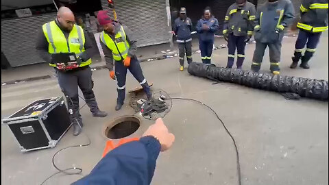 City of Johannesburg official demonstrates drone and other technology following CBD gas explosion