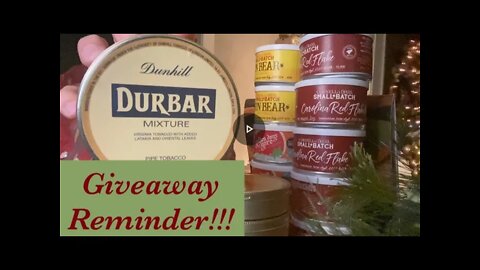 Giveaway 800 sub GAW YTPC reminder! Free tobacco, pipes, and a 2021 calendar