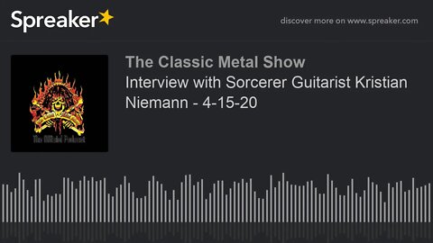 CMS HIGHLIGHT - Interview with Sorcerer Guitarist Kristian Niemann - 4-15-20