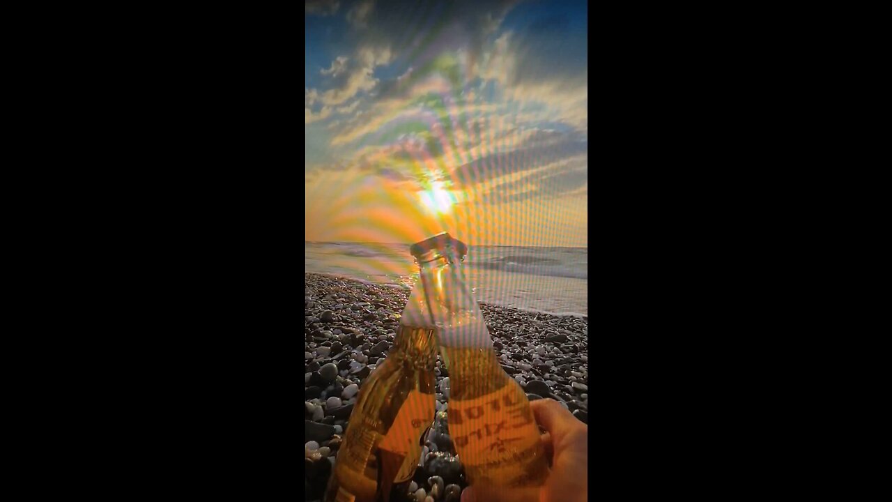 Had bottles of beer waiting for sun to set on the nature beaches! We are very fortunate!