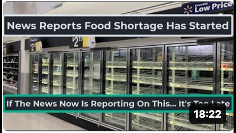 Food Shortage Has Started