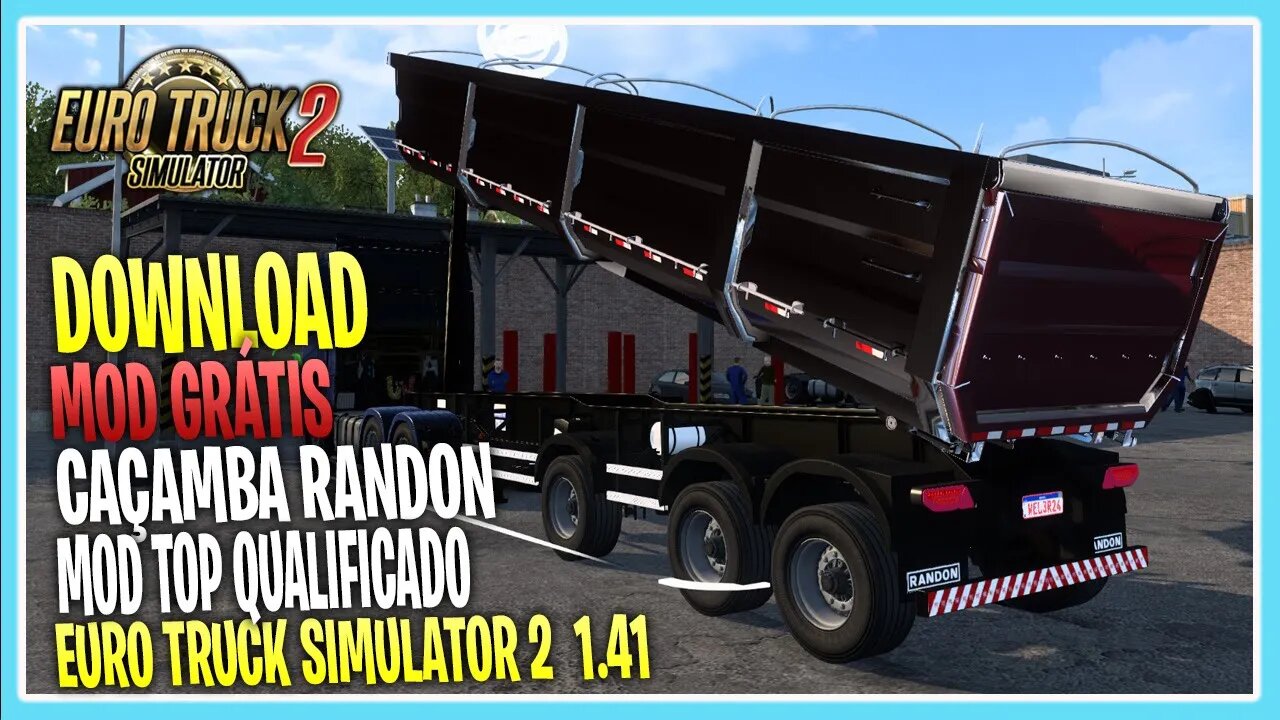 REBOQUE CAÇAMBA RANDON BASCULANTE ETS2 1.41 EURO TRUCK SIMULATOR 2 VERSÃO 1.41