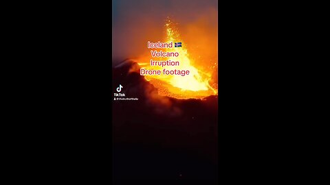 Iceland volcano drone